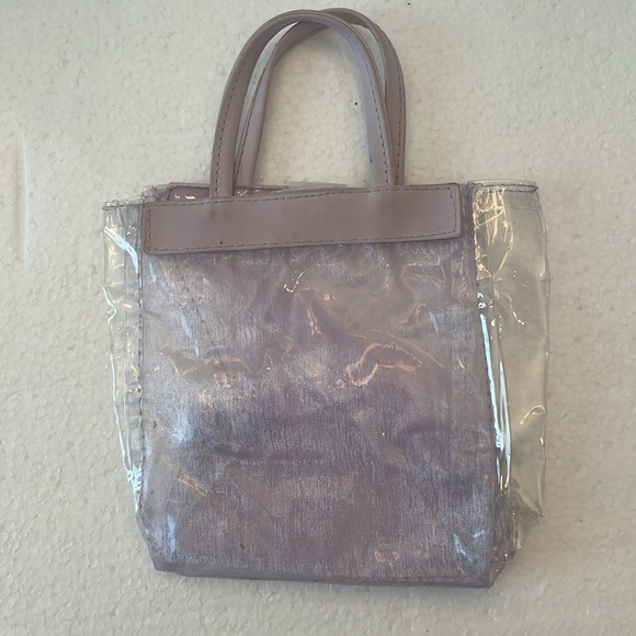 Mary Kay cosmetics purple gift bag transparent makeup merchandise product handle - Picture 3 of 8